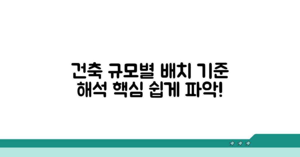 건축 규모별 배치 기준 해석