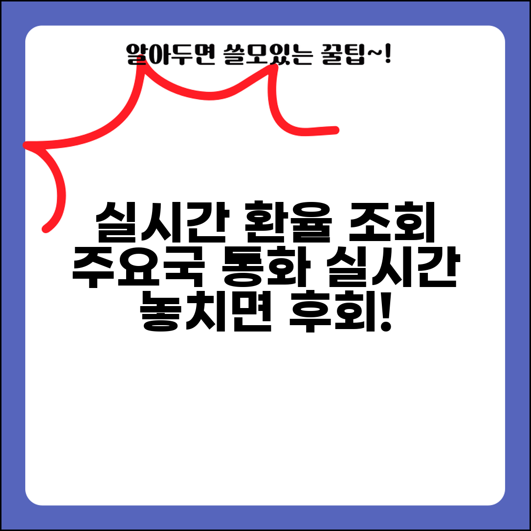실시간 환율조회 서비스 | 주요국 통화 실시간 환율 정보