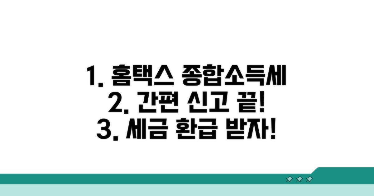홈택스로 간편하게 종합소득세 신고하기