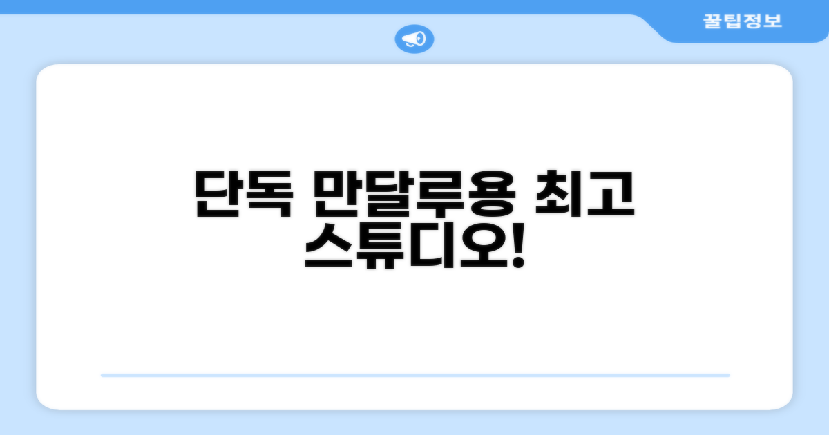 만달루용 스튜디오 아파트먼트 숙박 후기