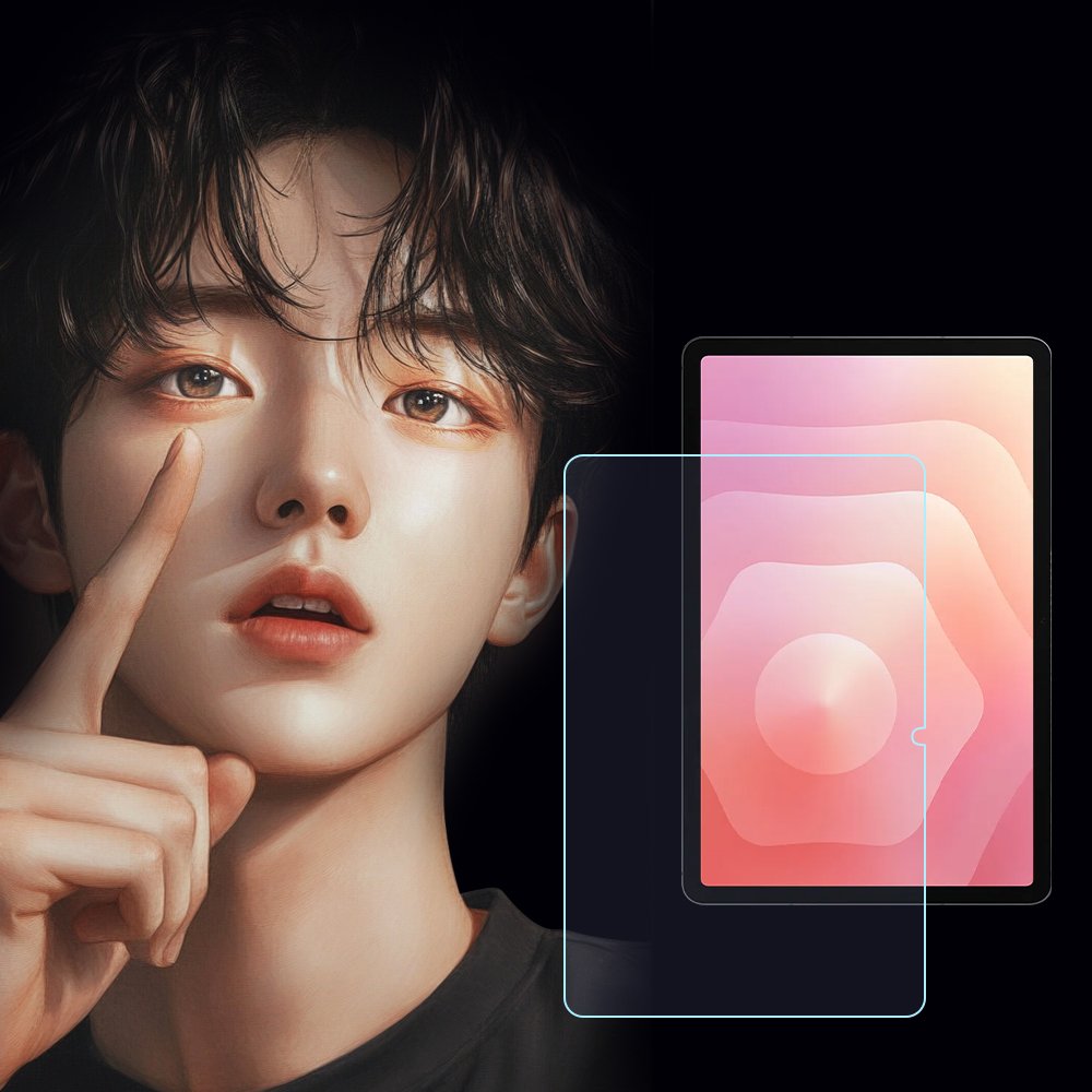 갤럭시탭 S11 필름 블루라이트 차단 강화유리 풀커버 액정보호필름 탭 S11, 1매입 상세 이미지 1