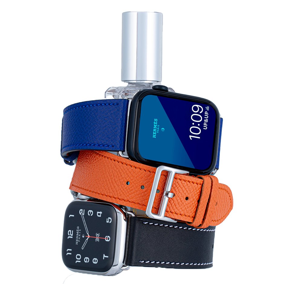 애플워치 가죽 스트랩 울트라 애플워치10 애플워치9 8 7 6 SE2 3 밴드 줄 줄질 상세 이미지 1