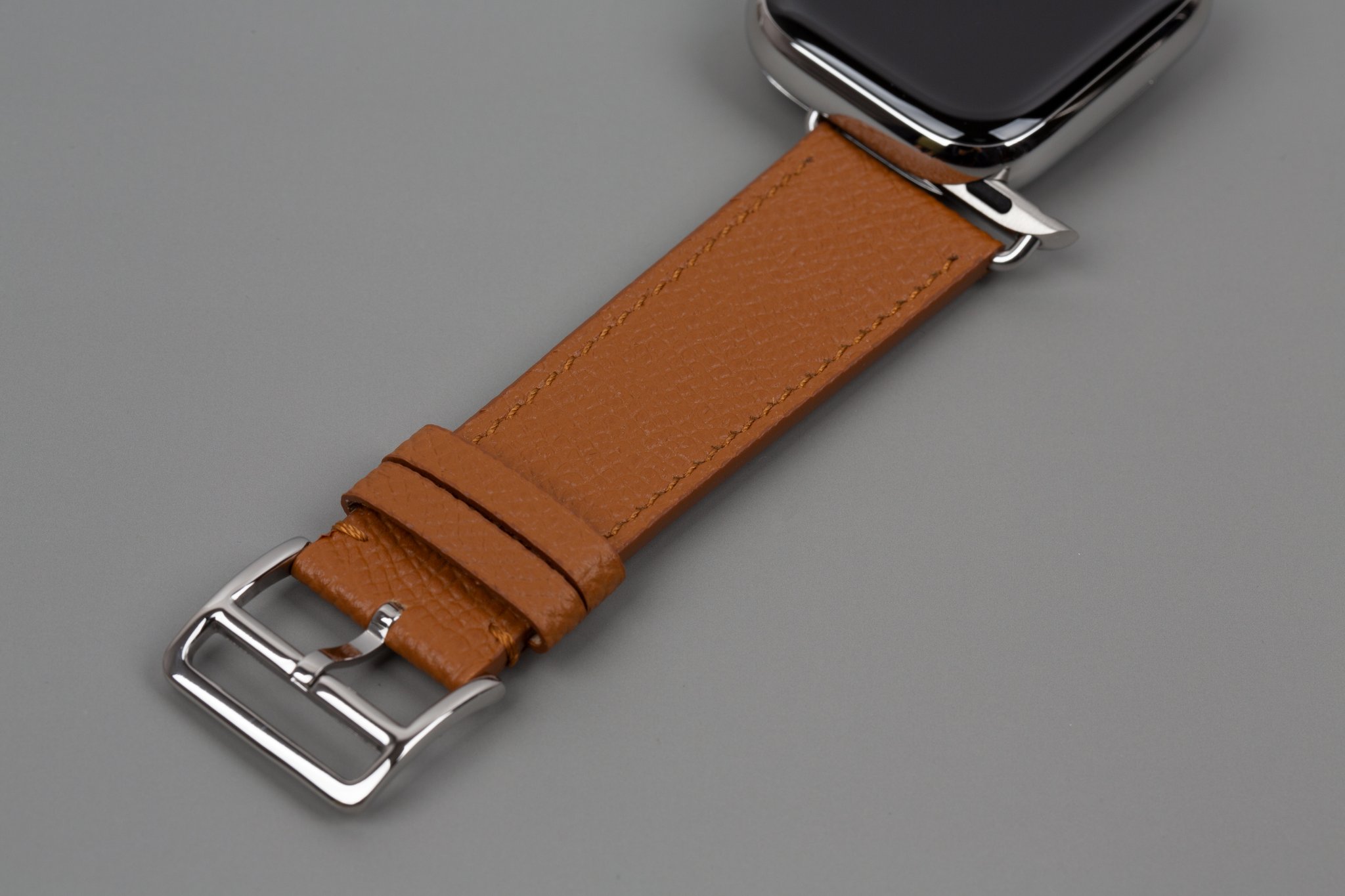 애플워치 가죽 스트랩 울트라 애플워치10 애플워치9 8 7 6 SE2 3 밴드 줄 줄질 상세 이미지 2