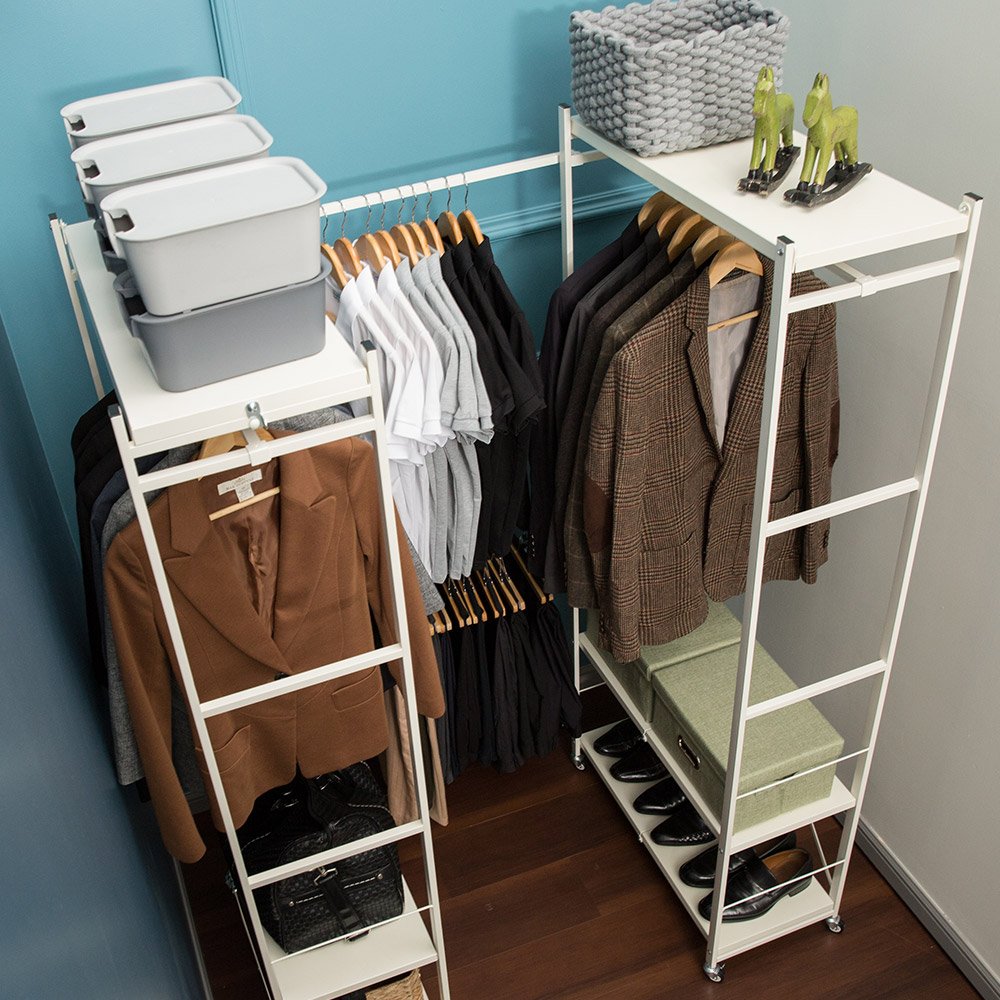 올맘 조립이 필요없는 드레스룸 시스템행거/2개 주문시 모션봉 2개 포함 상세 이미지 2