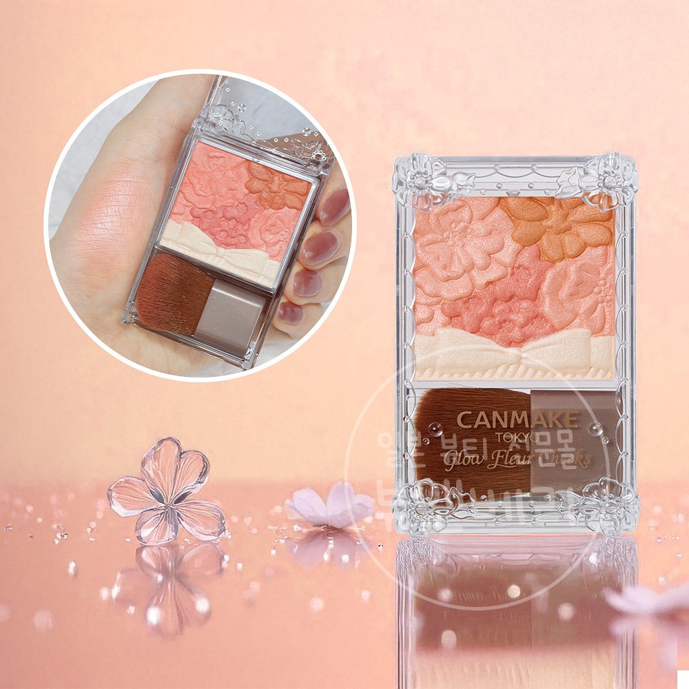 캔메이크 글로우 플뢰르 치크 플로어 파우더 블러셔 03 페어리오렌지플뢰르, 5g 상세 이미지 1