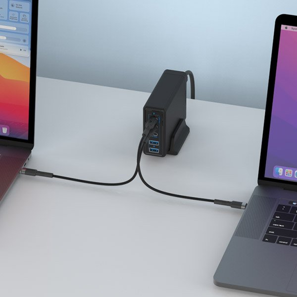 USB PD 226W PPS GaN 접지 멀티 초고속 충전기 GE410 화이트 상세 이미지 1