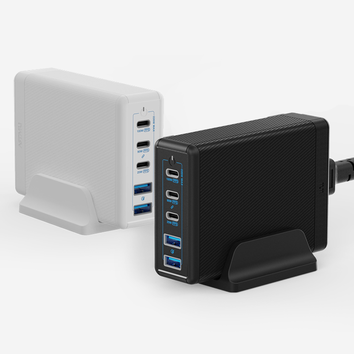 USB PD 226W PPS GaN 접지 멀티 초고속 충전기 GE410 화이트 상세 이미지 1