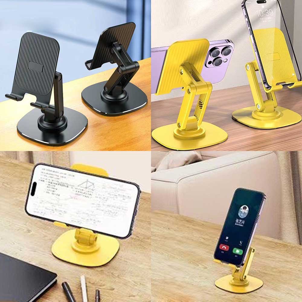 회전 접이식 폰거치대 3단K12 관절 탁상용 휴대용 핸드폰 태블릿 거치대 스탠드 사무실 받침대 각도 조절 상세 이미지 1