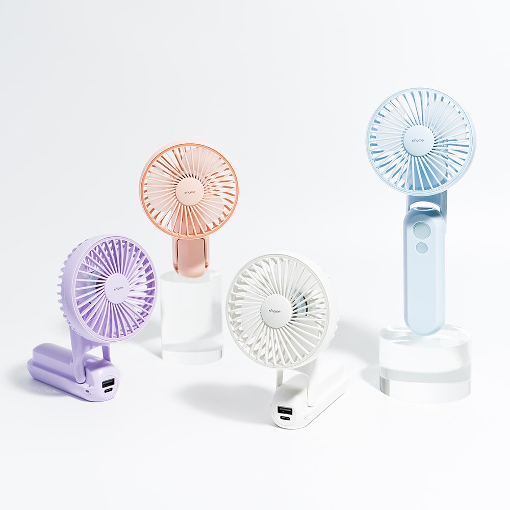 시홈 휴대용 미니 손 선풍기 무선 접이식 초강력 손풍기 탁상용 상세 이미지 2