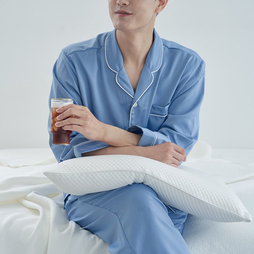 통기성 5배 듀라론 냉감 베개커버 트레이시 아이스 라텍스 메모리폼 베개커버 상세 이미지 2