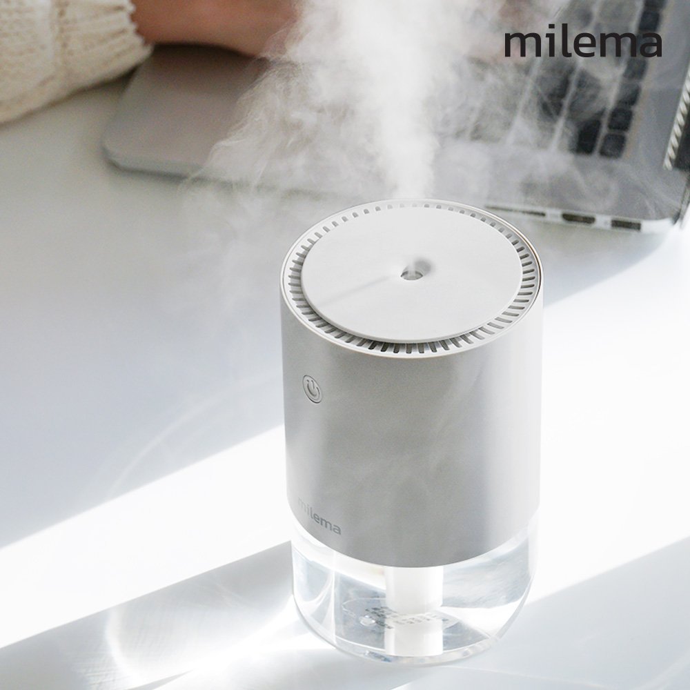 밀레마 사무실 미니 가습기 탁상용 무선 휴대용 듀얼각도 무드등 상세 이미지 2