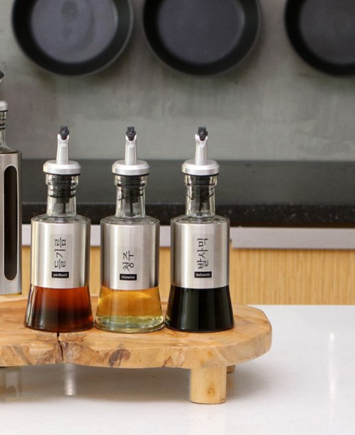 더쉐프 양념통세트 조미료통 스텐 양념병+스푼 (CRO0024) 상세 이미지 1