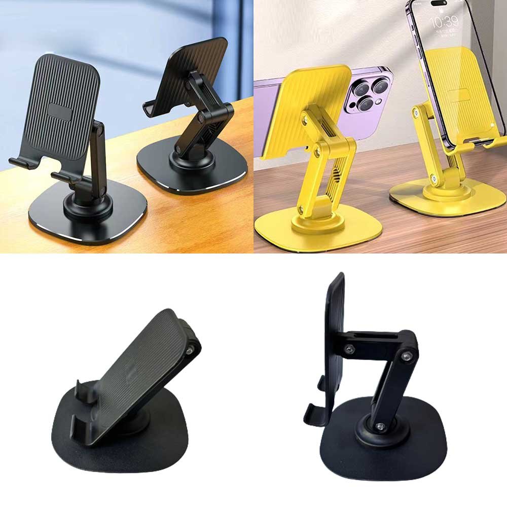 회전 접이식 폰거치대 3단K12 관절 탁상용 휴대용 핸드폰 태블릿 거치대 스탠드 사무실 받침대 각도 조절 상세 이미지 2