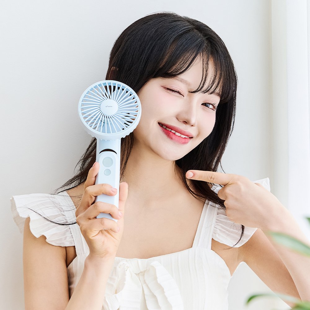 시홈 휴대용 미니 손 선풍기 무선 접이식 초강력 손풍기 탁상용 상세 이미지 2