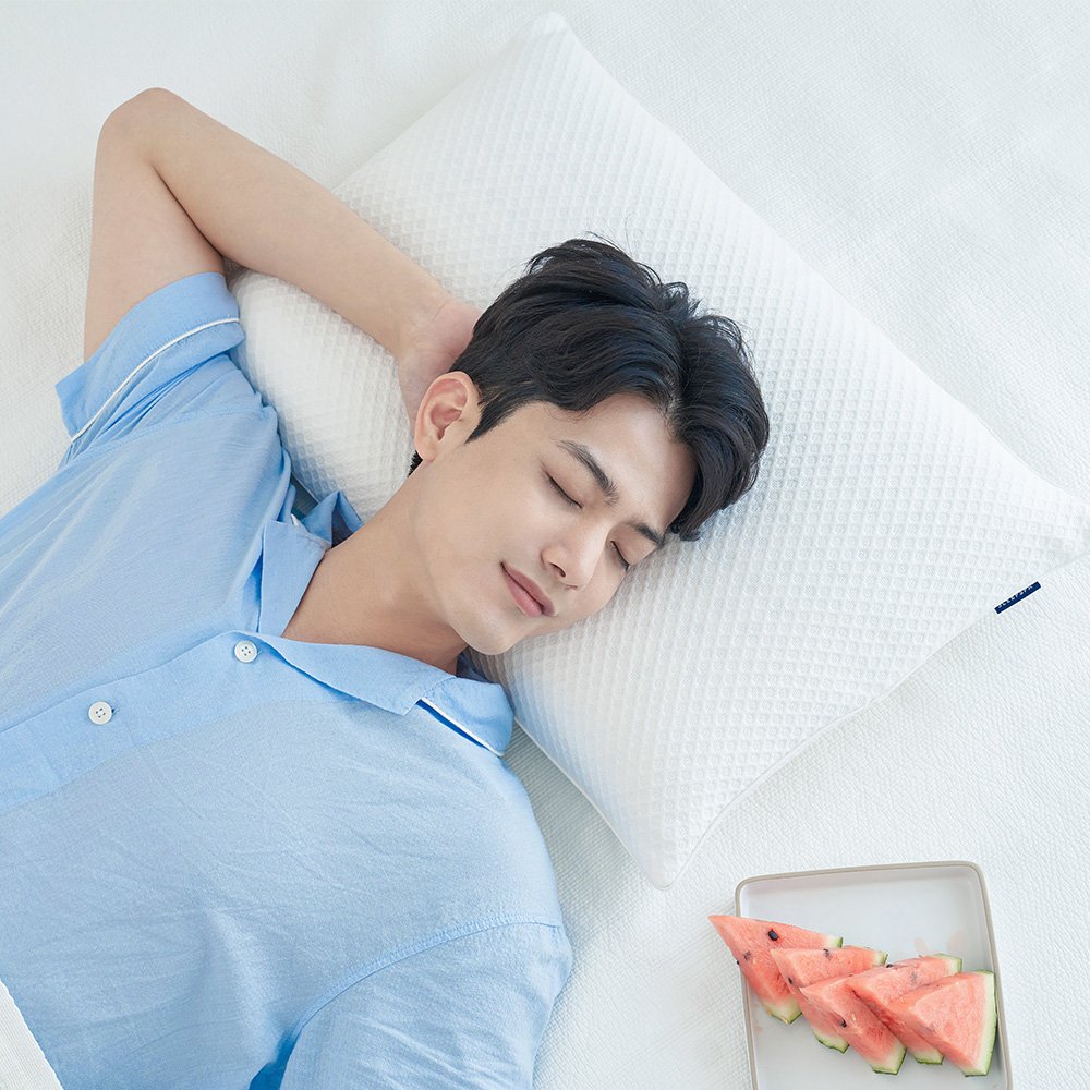 통기성 5배 듀라론 냉감 베개커버 트레이시 아이스 라텍스 메모리폼 베개커버 상세 이미지 1