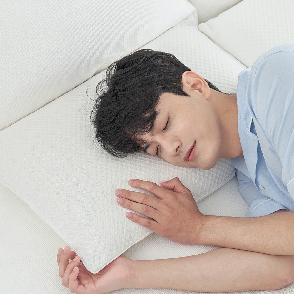 통기성 5배 듀라론 냉감 베개커버 트레이시 아이스 라텍스 메모리폼 베개커버 상세 이미지 2