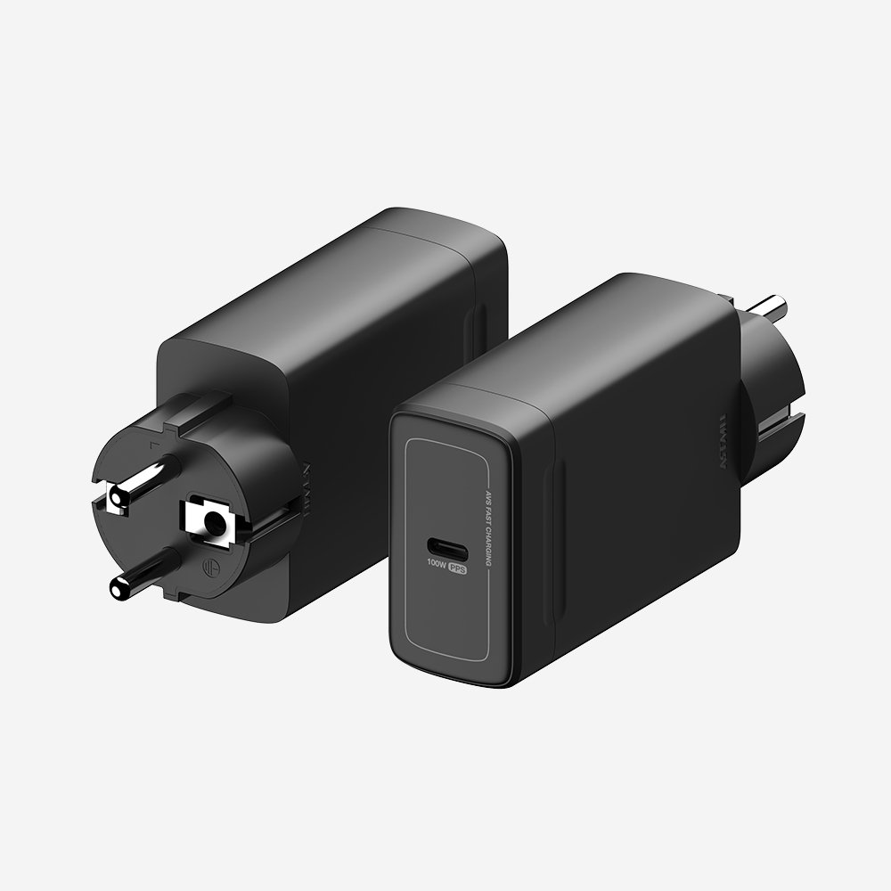 PD 3.2 100W AVS GaN 접지 초고속 충전기 GB101 블랙 상세 이미지 1